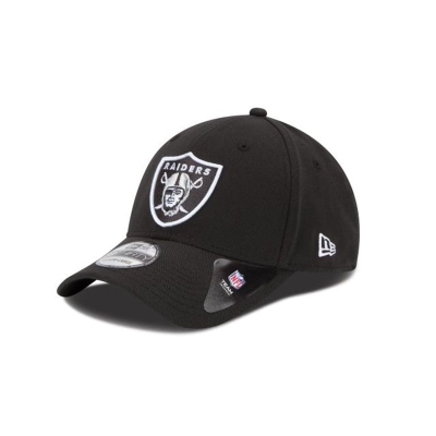 Black Las Vegas Raiders Hat - New Era NFL Team Classic 39THIRTY Stretch Fit Caps USA5947261